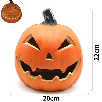 Lampe LED en forme de citrouille, lanterne décorative, visage fantôme, lumière citrouille, thème d'Halloween, fête, maison, intérieur, extérieur, cour, jardin, décoration 