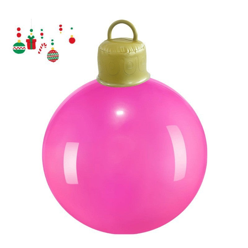 PVC Inflatable 60cm Christmas Ball Ornament Ball Venue Layout Party Atmosphere Ball Courtyard Layout