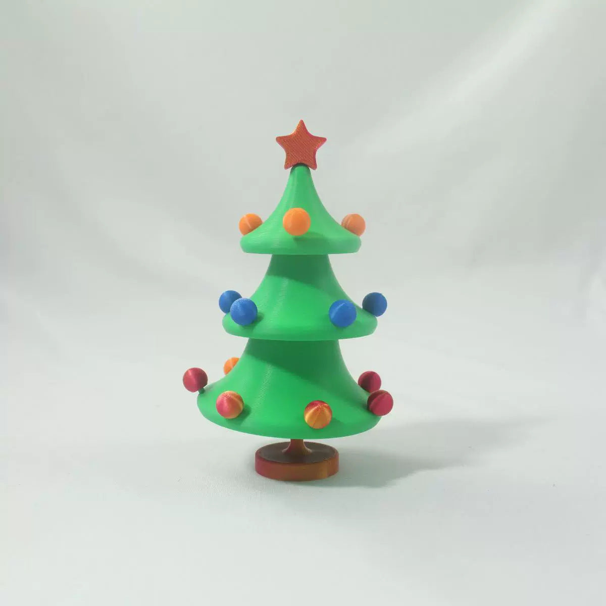 Cadeau de Noël imprimé en 3D, jouet de décompression en forme d'arbre de Noël dansant