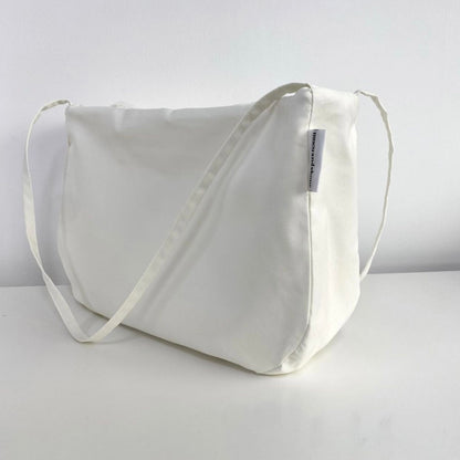 Women's Fashion Simple Canvas Zipper Underarm Bag