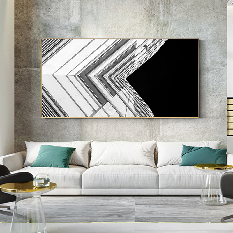 Modern Industrial Style Poster Geometric Urban Canvas Painting