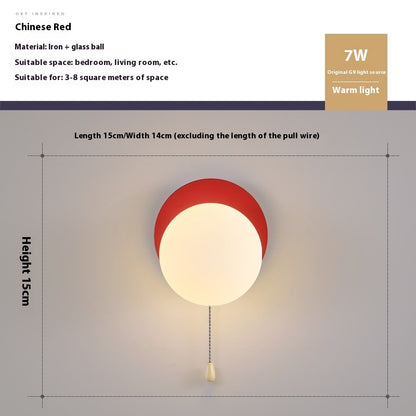 Bedside Children's Room Aisle Simple Modern Wall Lamp