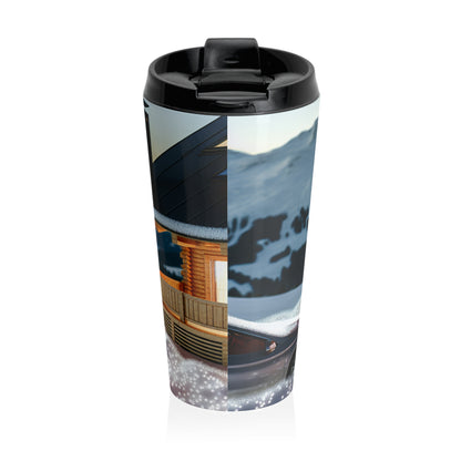 "Winter Hideaway" - The Alien Stainless Steel Travel Mug Photorealism Style