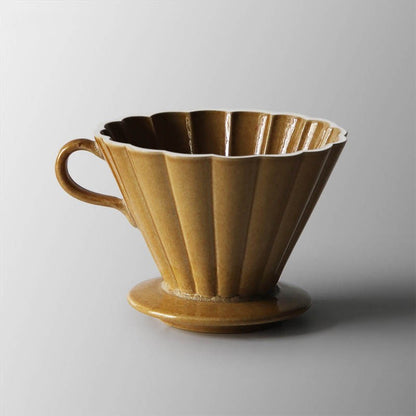 Hand-pushed filter cup ceramic handmade coffee filter cup