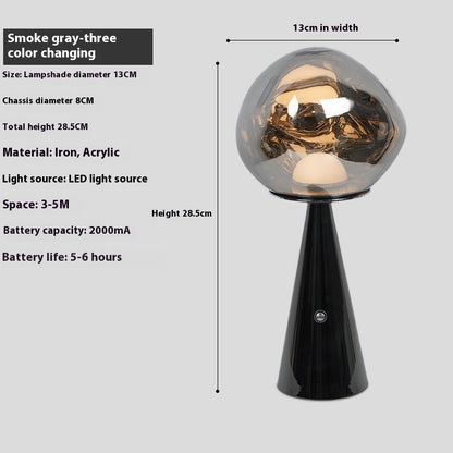 Volcanic Lava Mini Table Lamp Bedroom Bedside Lamp Ambience Light