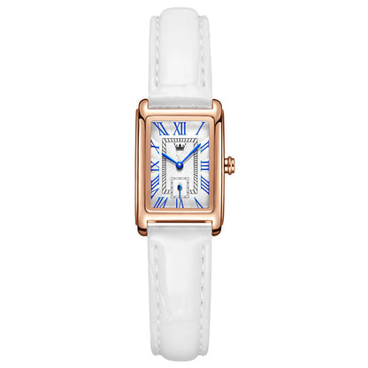 Reloj de cuarzo rectangular de moda para mujer