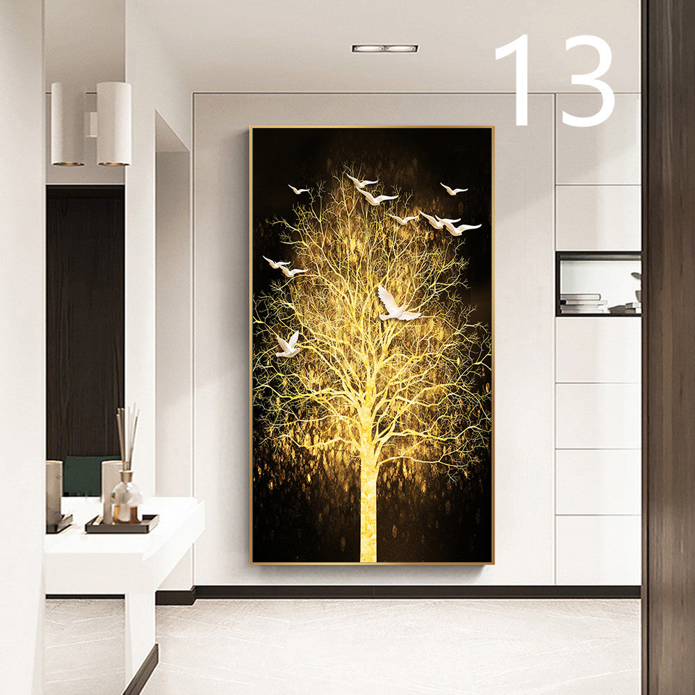 Póster de árbol de la fortuna, pintura en lienzo, imagen artística de pared