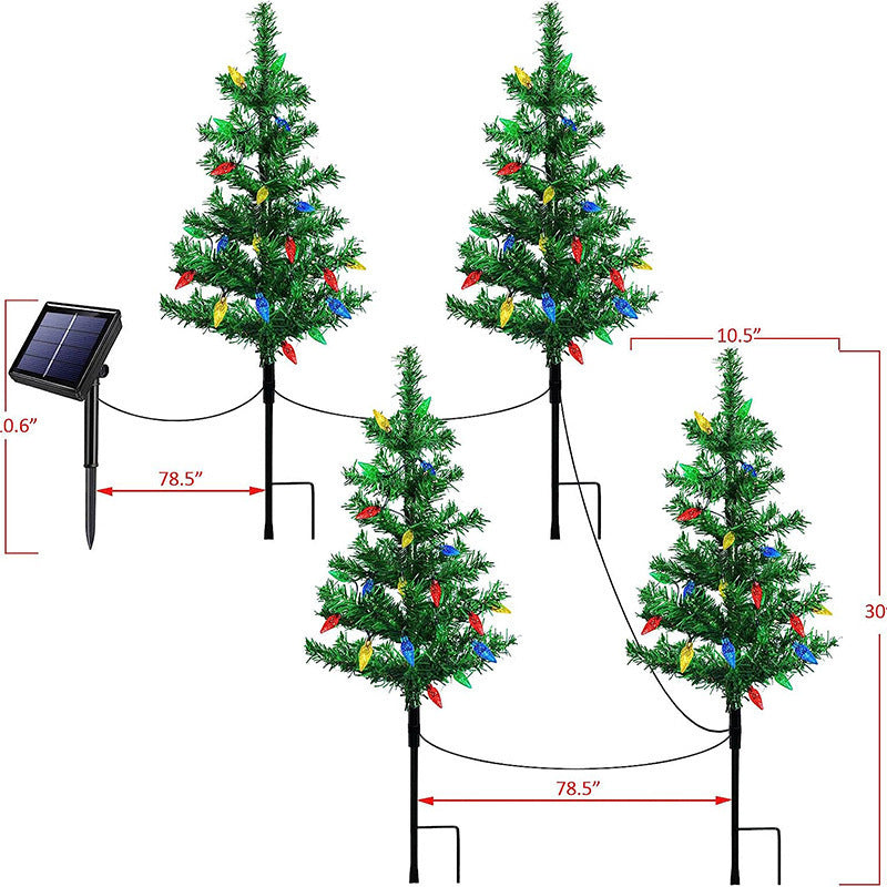 Solar Christmas Tree Outdoor Courtyard Decoration Landscape Lamp