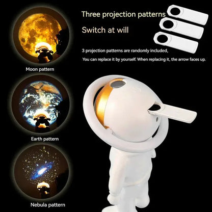 2024 Nouvelle Lampe Projecteur D'étoiles Astronaute Ins Touch USB Charge Veilleuse Rotative Lampe De Chevet Ambiance Lumières Lampe Décor De Chambre