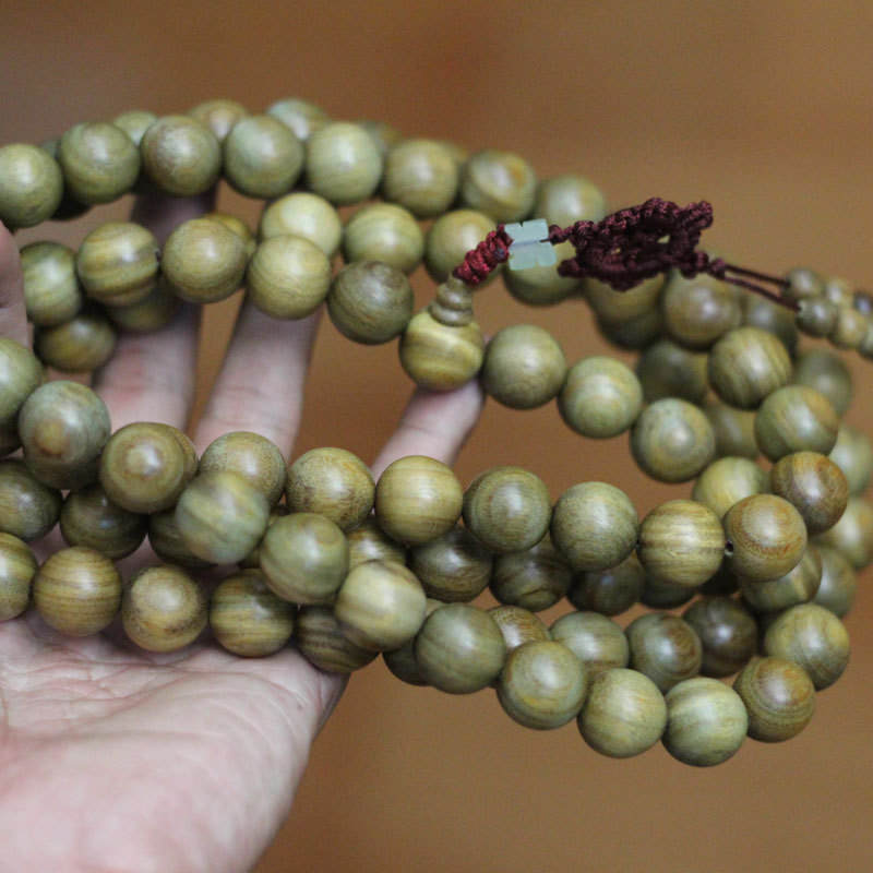 Perles de bois de santal naturel