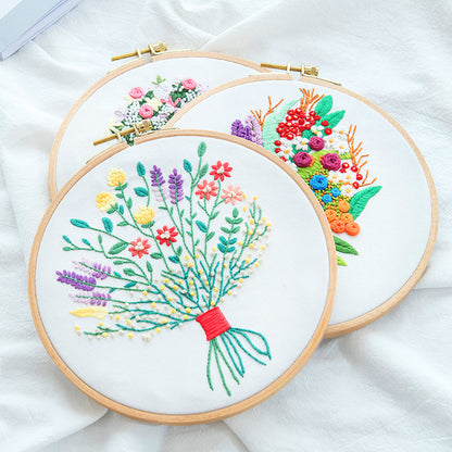 Paquet de matériel de broderie DIY