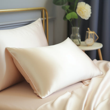 Double-sided 19 M Zipper Silk Pillowcase