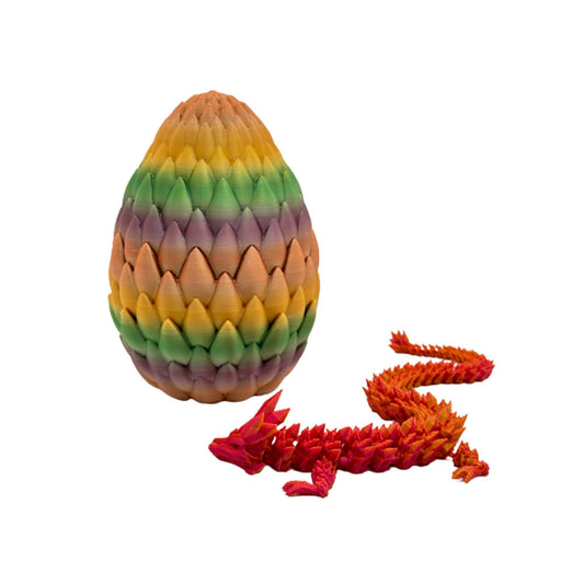 Print Dragon Egg Rainbow Crystal Dragon Joint Decoration Fish Tank Decoration Activity Gift Toys