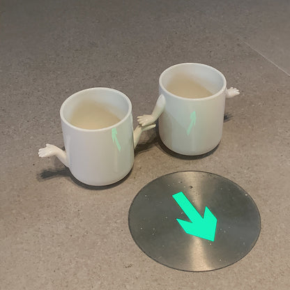 Tasse à main en céramique de mode créative