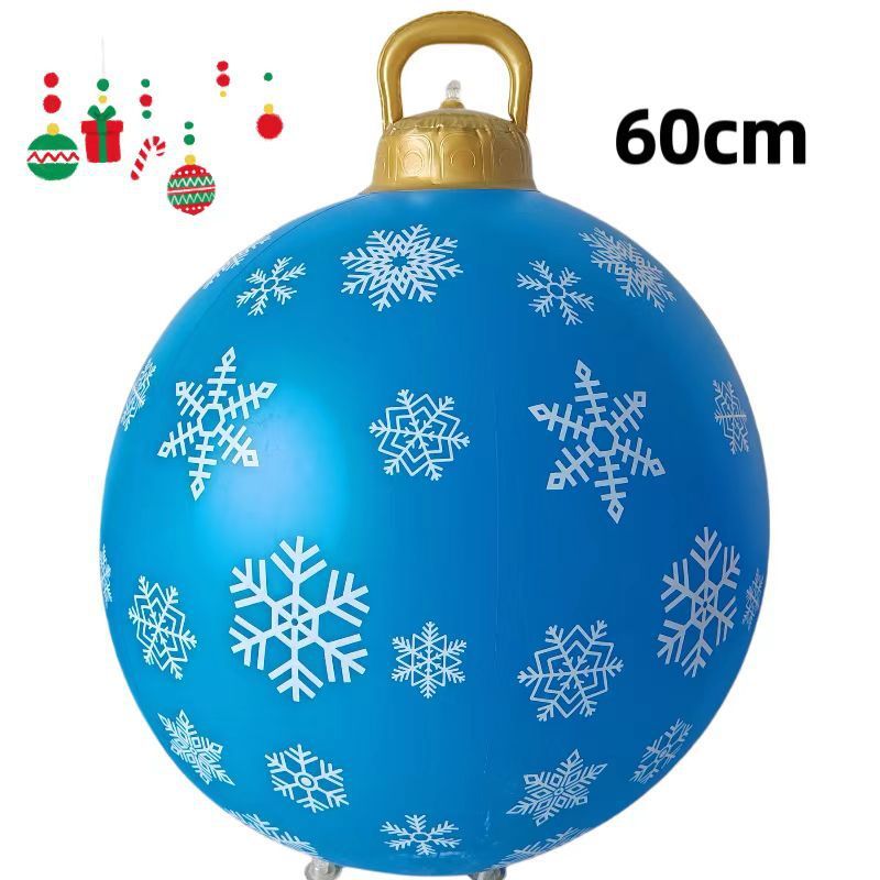 PVC Inflatable 60cm Christmas Ball Ornament Ball Venue Layout Party Atmosphere Ball Courtyard Layout