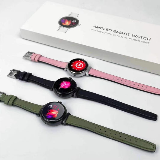 Reloj inteligente para mujer, deportivo, informal, con frecuencia cardíaca, pulsera de llamadas Bluetooth