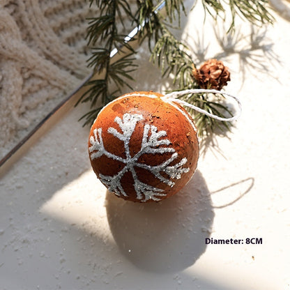 Pendentif boule de Noël en pain d'épice Ins Style pour sapin de Noël, ornements de célébrités Internet à faire soi-même