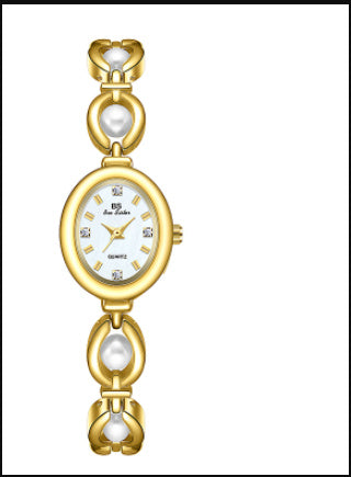 New Mid-ancient Light Luxury Imitation Pearl Watch Temperamental Bracelet Women's Watch