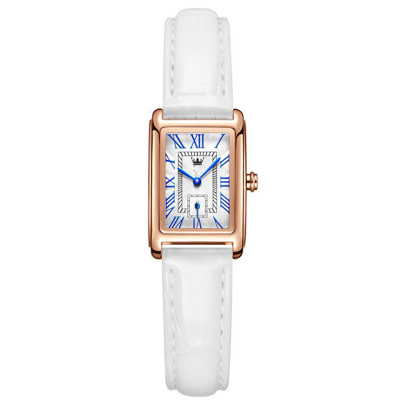 Reloj de cuarzo rectangular de moda para mujer