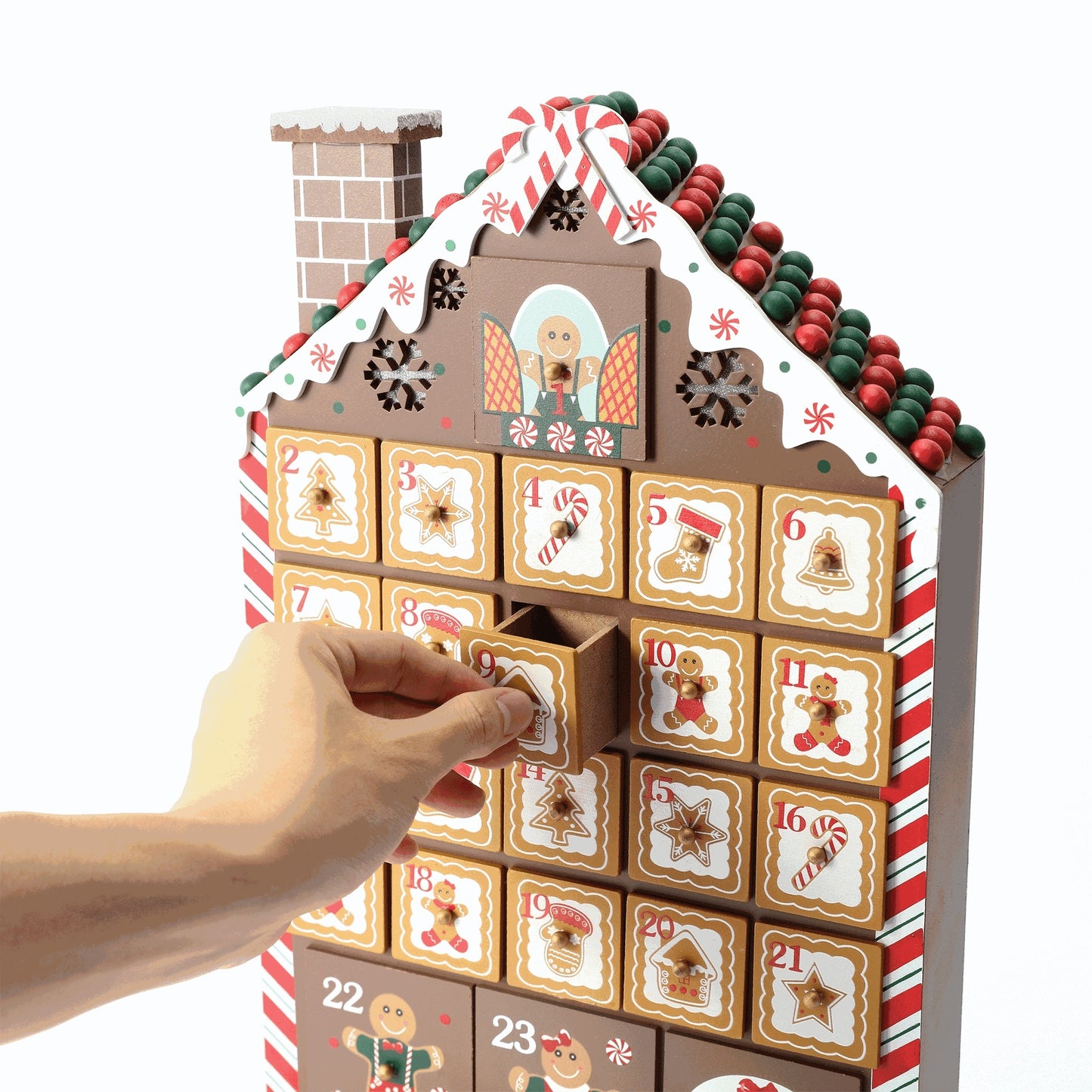 24 Days Wooden Room Countdown Calendar Christmas Decorations