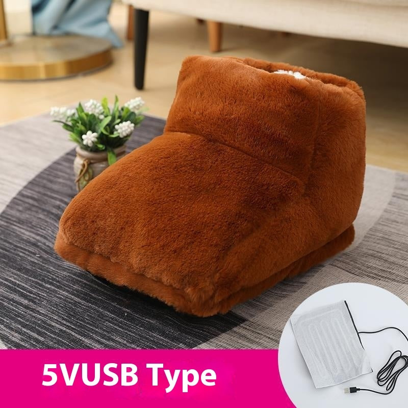 Plug-in High-top Rabbit Fur Hot Water Bag Foot Warmer