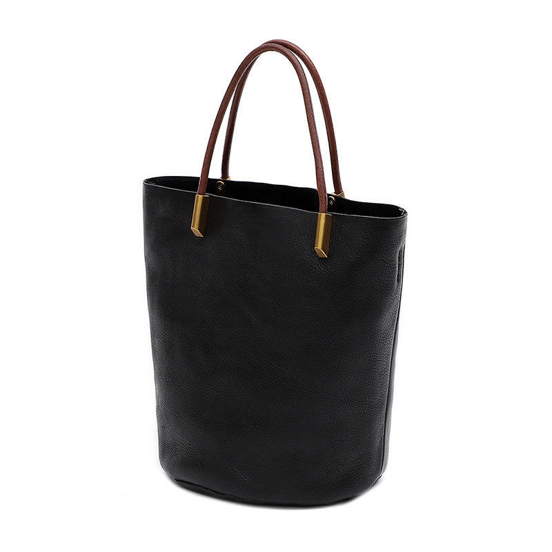 Bolso bandolera portátil retro de gran capacidad a la moda para mujer