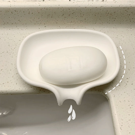 Water Drainage Silicone Washstand Soap Box