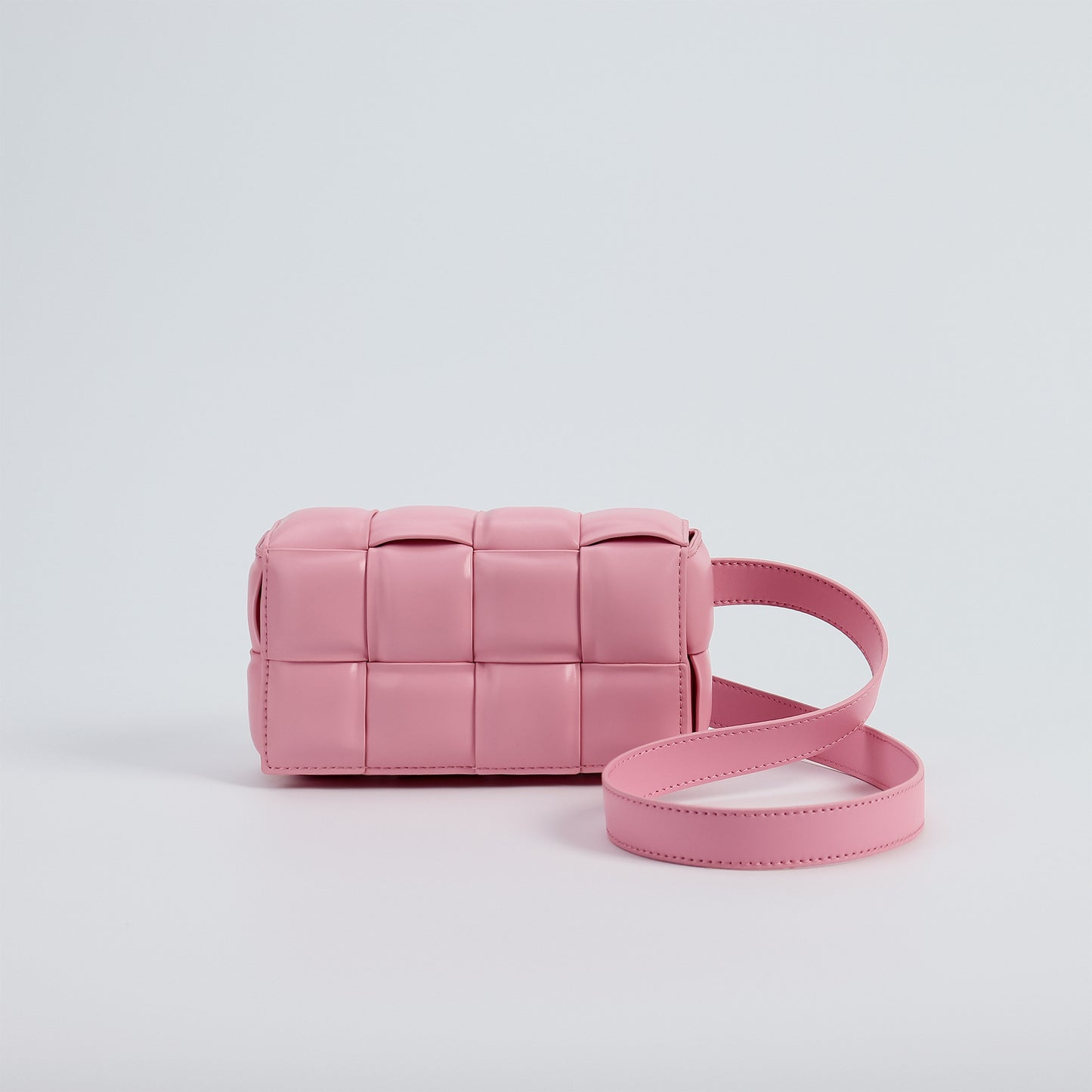 Bolso cuadrado pequeño tejido para mujer, bolsa de almohada creativa con cadena para ir al trabajo, bandolera sencilla de gran capacidad a la moda