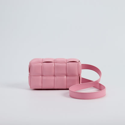 Bolso cuadrado pequeño tejido para mujer, bolsa de almohada creativa con cadena para ir al trabajo, bandolera sencilla de gran capacidad a la moda