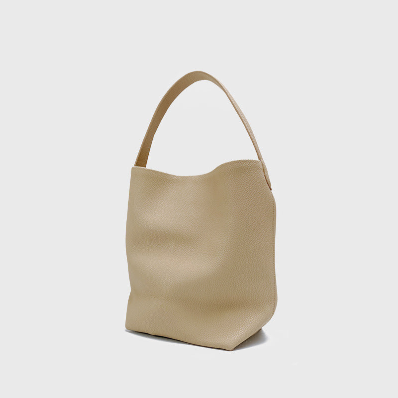 Bolso tipo cubo con un solo hombro y todo fósforo a la moda para mujer