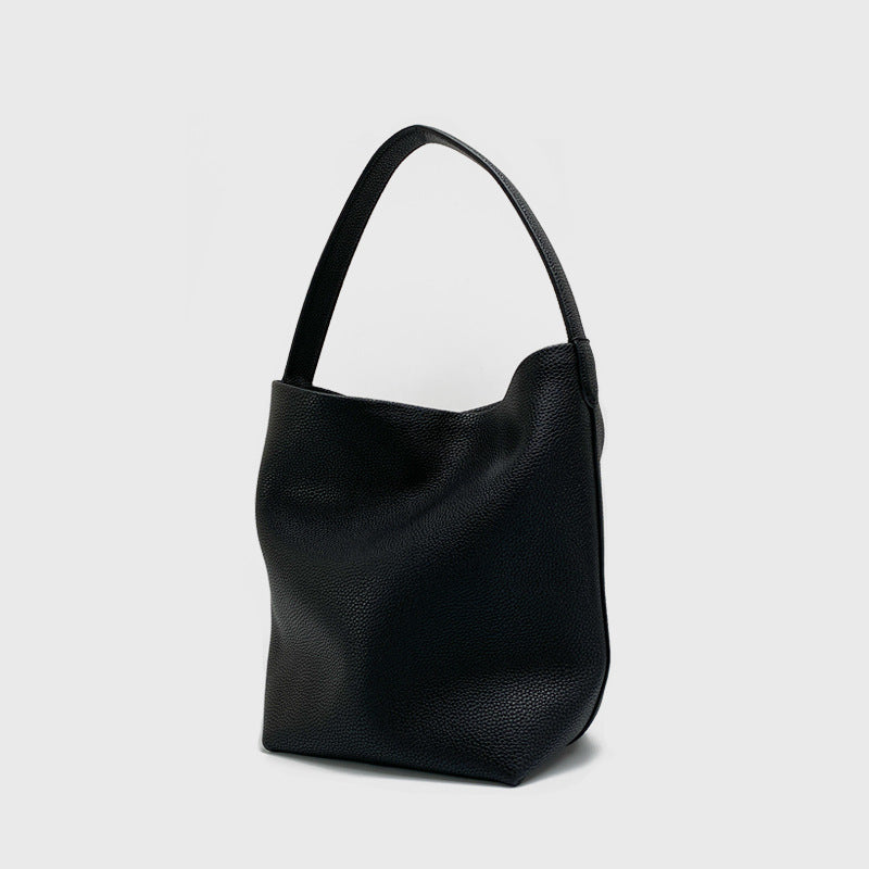 Bolso tipo cubo con un solo hombro y todo fósforo a la moda para mujer