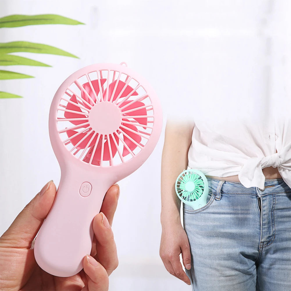 USB Mini Wind Power Handheld Fan Convenient And Ultra-quiet Fan High Quality Portable Student Office Cute Small Cooling Fans