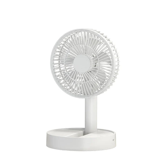 USB Foldable Fan with 4 Speeds ＆ Timing,Battery Operated Mini Fan for Bedroom, Indoor or Outdoor,Table Fan