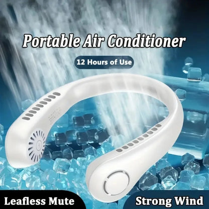 Ventilateur de cou Portable Rechargeable, 1 pièce, ventilateur personnel sans lame pour les Sports de plein air, Solution de refroidissement mains libres