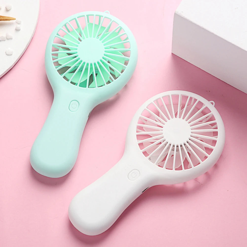 USB Mini Wind Power Handheld Fan Convenient And Ultra-quiet Fan High Quality Portable Student Office Cute Small Cooling Fans