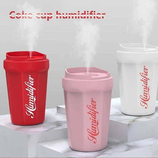 Humidificateur de tasse de Coke, 1 paquet, diffuseur d'arôme USB pour voiture, maison, flamme d'été, tasse de Coke, brume fraîche, chambre à coucher, salle d'étude, Mini humidificateur Ca