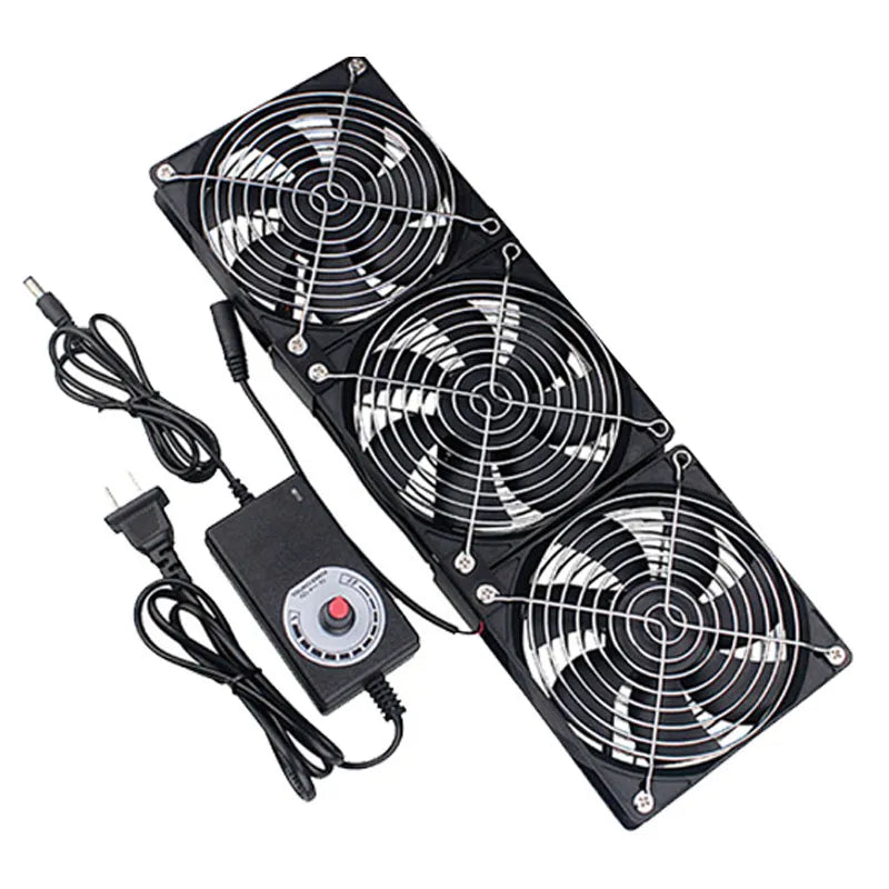 Ventilateur d'échappement de châssis de Machine minière BTC, haute vitesse de 12cm, DC 12V 220V, 120MM, ventilateur de refroidissement de serveur violent