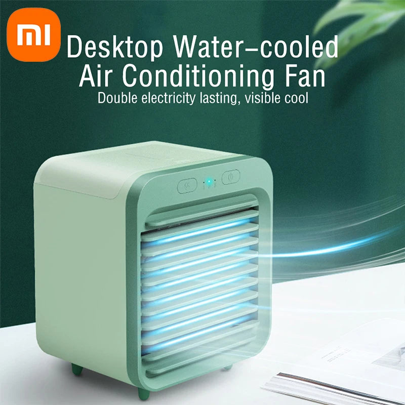 Xiaomi-ventilador humidificador, ventilador enfriador de 3 engranajes, ventiladores de aire acondicionado portátiles, ventiladores de pulverización de escritorio recargables por USB para oficina y dormitorio