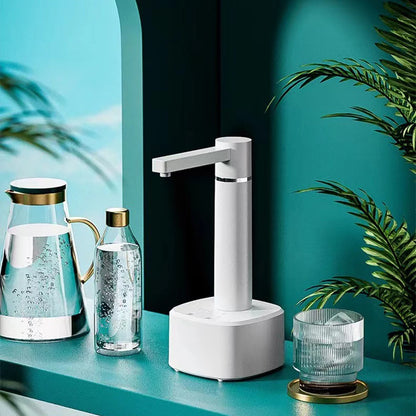 Distributeur d'eau automatique intelligent à 3 vitesses, pompe à eau électrique USB avec support, distributeur de pompe à bouteille d'eau intelligent pour la cuisine à domicile