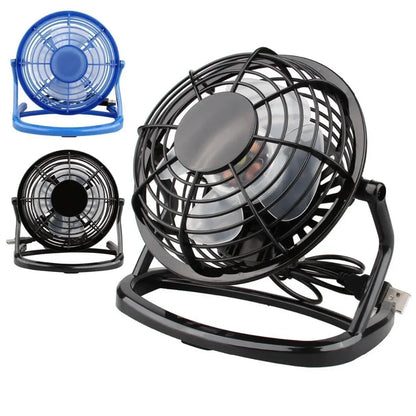 180 ° USB ventilateur silencieux refroidisseur de bureau pour ordinateur portable ordinateur de bureau Ofiice été ventilateur de refroidissement 4 pales rotatif USB Mini ventilateurs prise