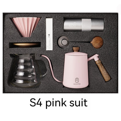 Ensemble de café à main de Style Simple américain, ensemble de cinq pièces avec cafetière, cadeau