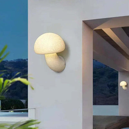 Cream Mushroom Wall Lamp Outdoor Bedroom Aisle Light