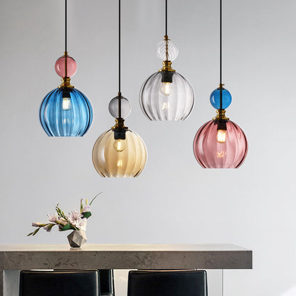 Danish Designer Glass Small Droplight Restaurant