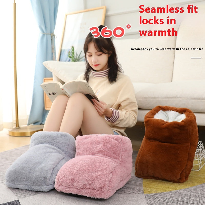 Plug-in High-top Rabbit Fur Hot Water Bag Foot Warmer