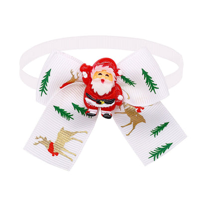 Muñeco navideño para mascota, perro, gato, pajarita, accesorios, decoración para árbol