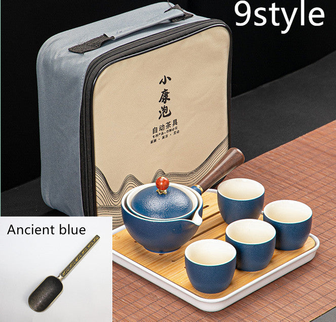 Juego de té y tetera Xiaoyao con rotación simple de 360 ​​grados Dongni