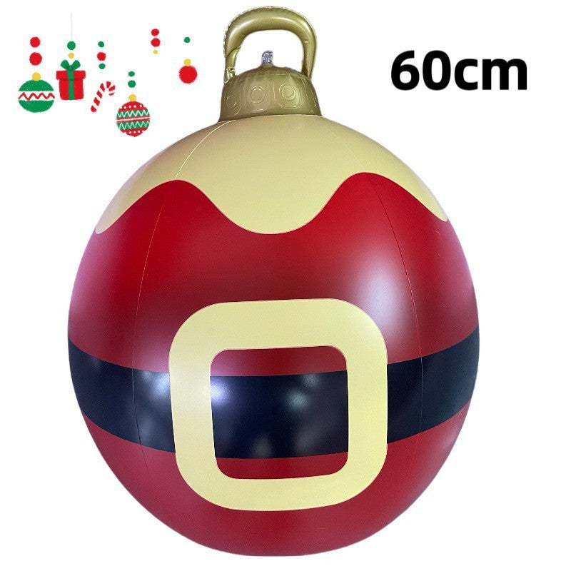 PVC Inflatable 60cm Christmas Ball Ornament Ball Venue Layout Party Atmosphere Ball Courtyard Layout