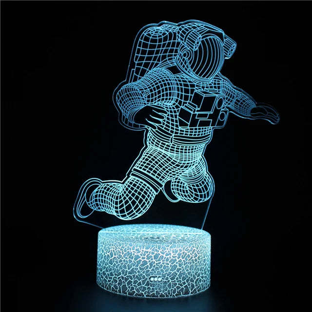 Spaceship Rocket Astronaut Series 3D Table Lamp