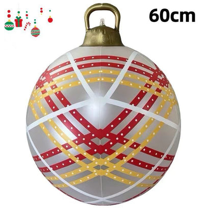 PVC Inflatable 60cm Christmas Ball Ornament Ball Venue Layout Party Atmosphere Ball Courtyard Layout