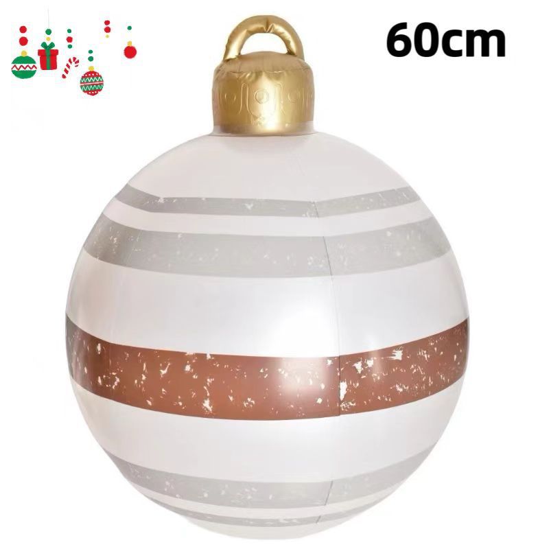 PVC Inflatable 60cm Christmas Ball Ornament Ball Venue Layout Party Atmosphere Ball Courtyard Layout